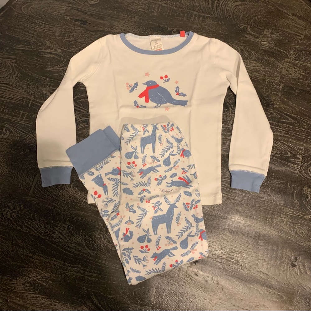Mini Boden Bird Print Pajamas